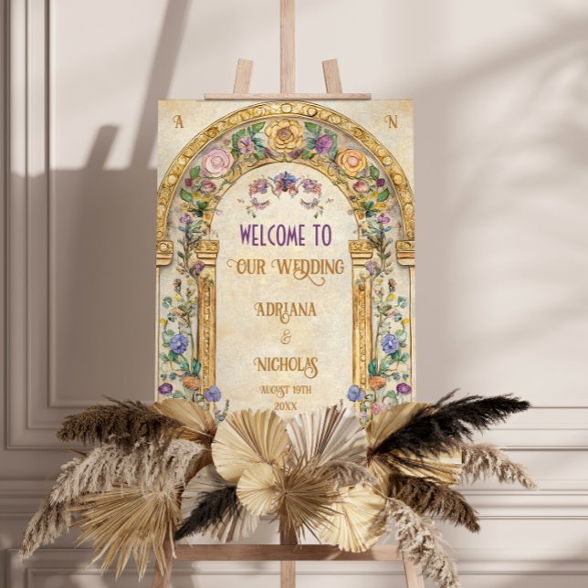 Art Nouveau Elegant Wedding Welcome Sign (Creator Uploaded)