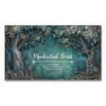 Art Nouveau Enchanted Forest Business Card Magnet