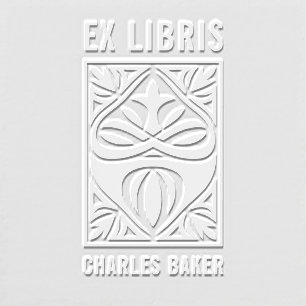 Art Nouveau Ex Libris Book Embosser