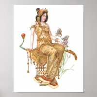 Art Nouveau Exotic Beauty from Orient