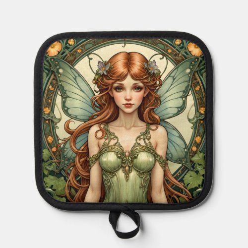 Art Nouveau Fairy Pot Holder