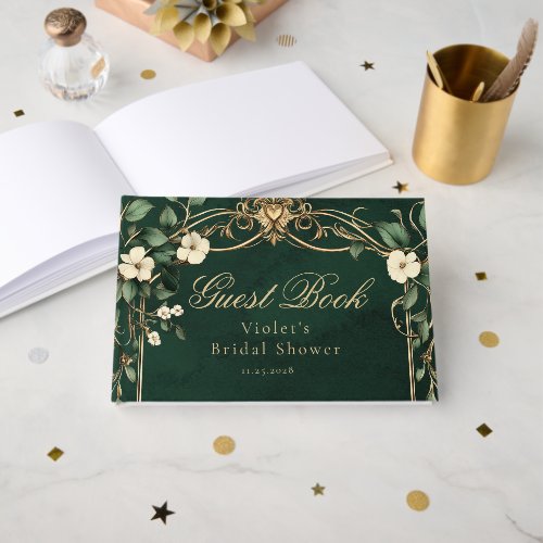 Art Nouveau Fantasy New Chapter Bridal Shower Guest Book