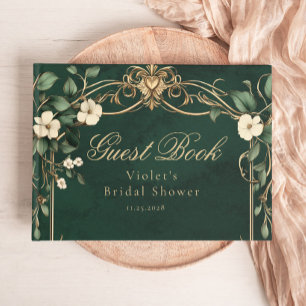 Art Nouveau Fantasy New Chapter Bridal Shower Guest Book
