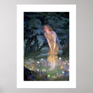 Art Nouveau Fantasy Print 20x20
