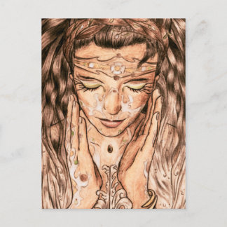 Art Nouveau Fine Art Lady Postcard
