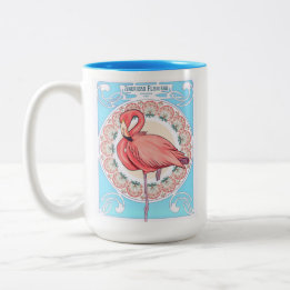 Art Nouveau Flamingo Mug