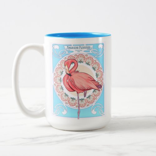 Art Nouveau Flamingo Mug