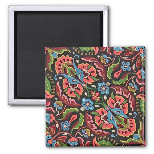 Art nouveau floral Christopher dresser jacquard Magnet