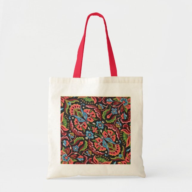 Art nouveau floral Christopher dresser jacquard Tote Bag (Front)