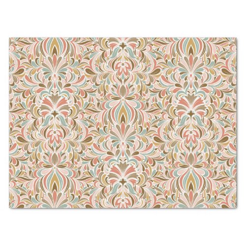 Art Nouveau Floral Custom Background Tissue Paper