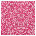 Art Nouveau Floral Damask, Deep Fuchsia Pink Fabric
