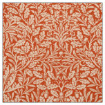 Art Nouveau Floral Damask, Mandarin Orange Fabric