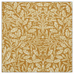 Art Nouveau Floral Damask, Mustard Yellow and Gold Fabric