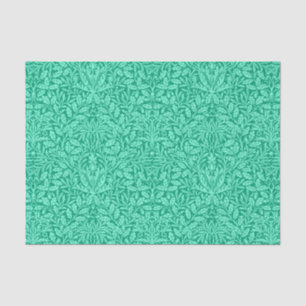Art Nouveau Floral Damask, Turquoise and Aqua Tissue Paper