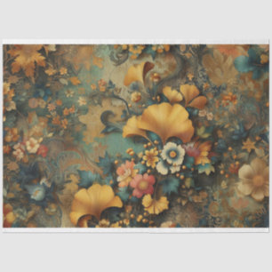 Art Nouveau Floral Decoupage Tissue Paper