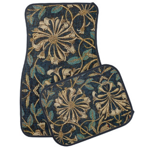 Art Nouveau Floral Elegance Car Floor Mat
