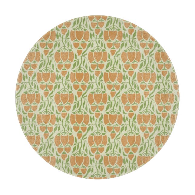 Art Nouveau: Floral Elegance Cutting Board (Front)