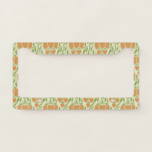 Art Nouveau: Floral Elegance License Plate Frame
