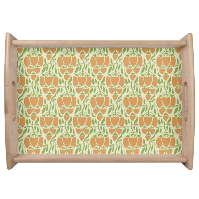Art Nouveau: Floral Elegance Serving Tray (Front)