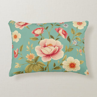 Art Nouveau Floral - Live life in full bloom Accent Pillow