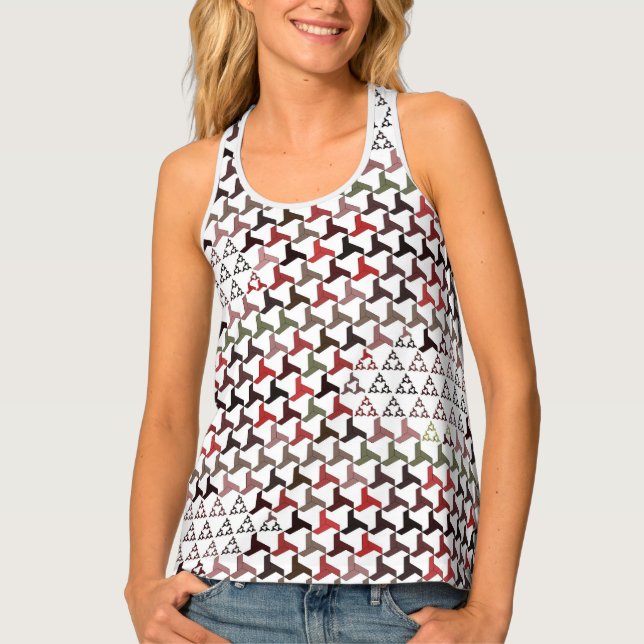 Art Nouveau Floral Pattern  Tank Top (Front)