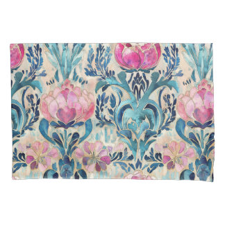 Art Nouveau Floral Pink Duvet Cover