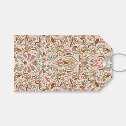 Art Nouveau Floral Seamless Paper Gift Tags