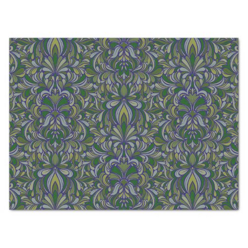 Art Nouveau Floral Seamless  Tissue Paper
