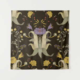 Art Nouveau Floral: Vintage Pattern Tapestry