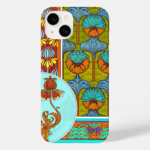 Art nouveau floral vintage verneuil textile art Case-Mate iPhone 14 case