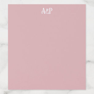 Art Nouveau Floral Wedding Monogram Envelope Liner