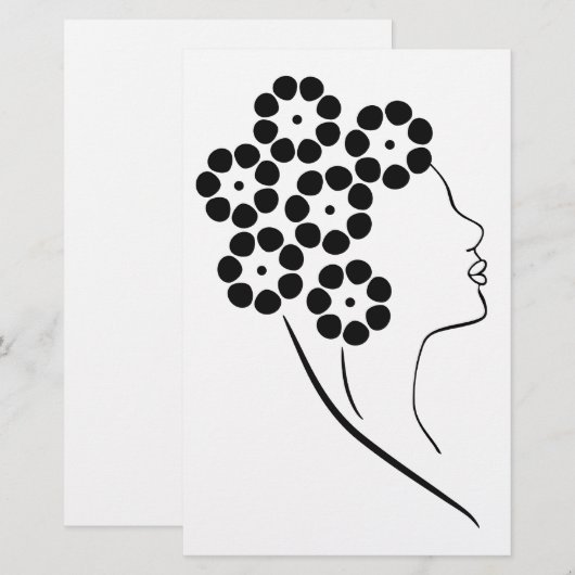 Art Nouveau Flower Girl (Front/Back)