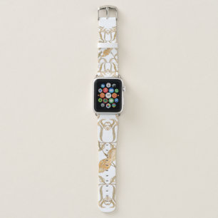 Art Nouveau Flowers Birds Apple Watch Band