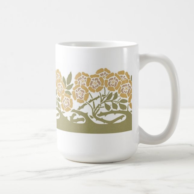 Art Nouveau Flowers - Mug (Right)