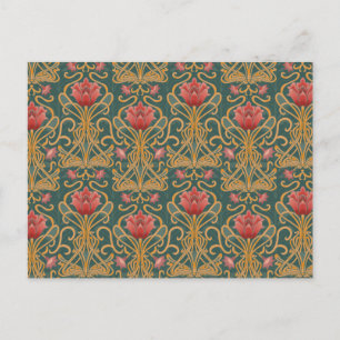 Art Nouveau flowers Postcard