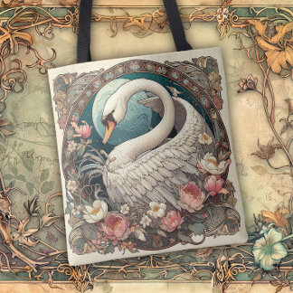 Art Nouveau Flowing Lines of Beauty Tote Bag