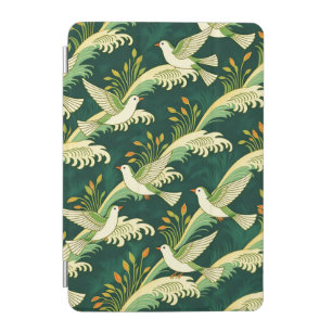 Art Nouveau Flying Bird Pattern Elegant Nature iPad Mini Cover