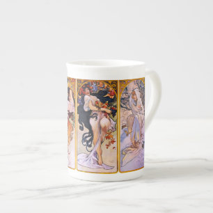 Art Nouveau Four Seasons Bone China Mug