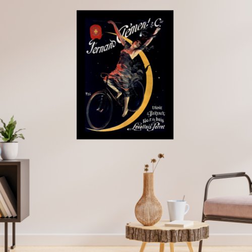 Art Nouveau French Bicycle Ad Poster