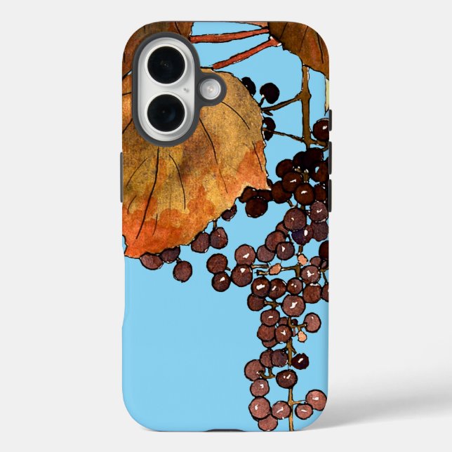 Art Nouveau Frost Grapes Case-Mate iPhone Case (Back)