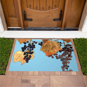 Art Nouveau Frost Grapes Doormat