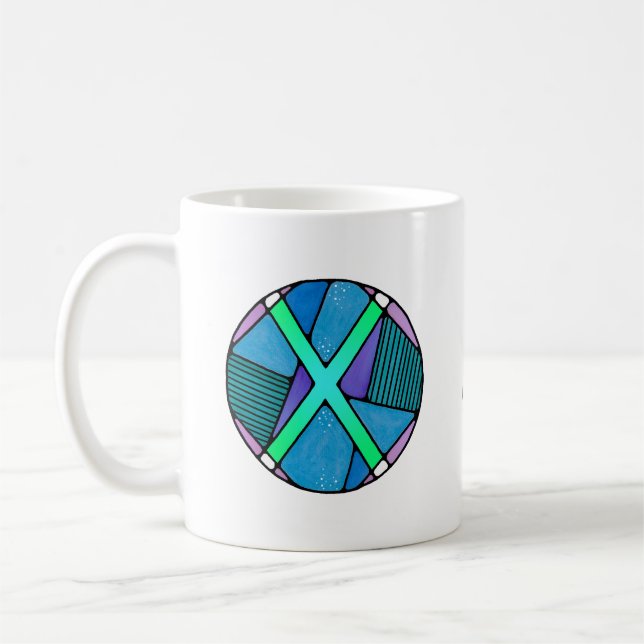 Art Nouveau Gebo Rune Mug – GENEROSITY! (Left)