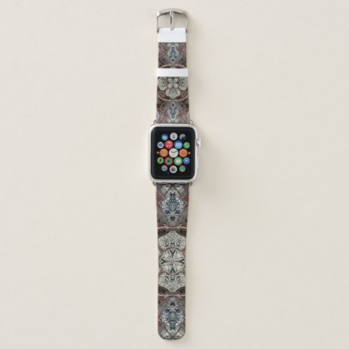 Art nouveau geometric vintage pattern  apple watch band