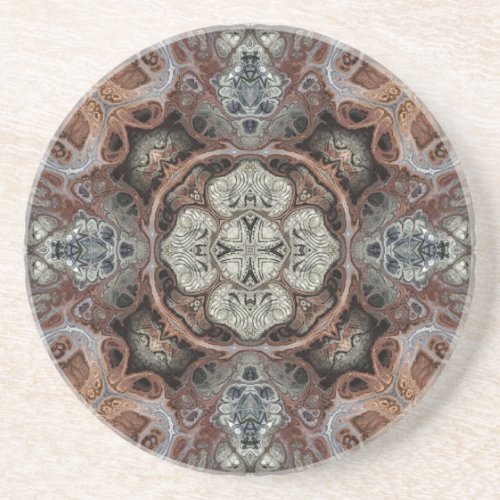 Art nouveau geometric vintage pattern  coaster
