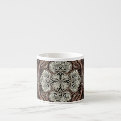 Art nouveau geometric vintage pattern  espresso cup