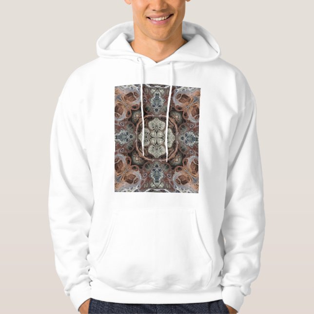 Art nouveau geometric vintage pattern  hoodie (Front)