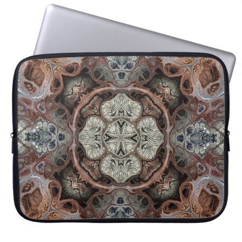 Art nouveau geometric vintage pattern  laptop sleeve