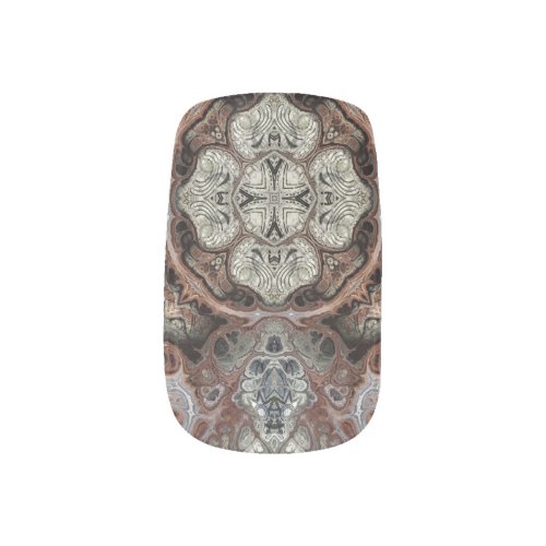 Art nouveau geometric vintage pattern  minx nail art