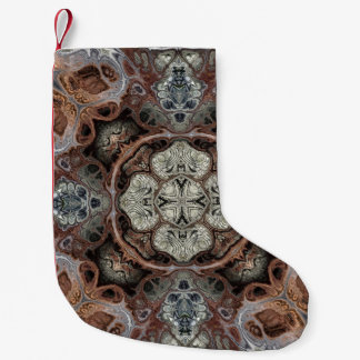 Art nouveau geometric vintage pattern  small christmas stocking