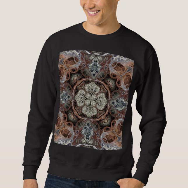 Art nouveau geometric vintage pattern  sweatshirt (Front)
